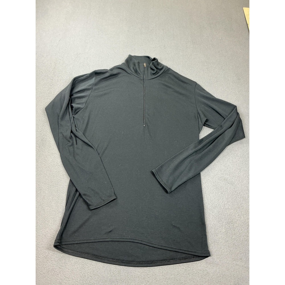 Vintage Patagonia Capilene Pullover‎ Mens Small Black 1/4 Zip Base Layer USA 90s